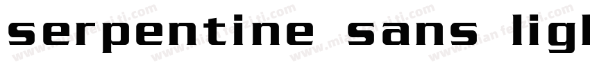 serpentine sans ligh字体转换